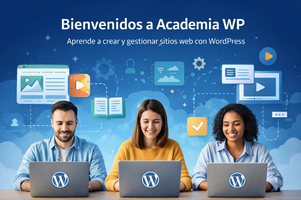 Bienvenidos a Academia WordPress - Aprende a crear y gestionar sitios web con WordPress